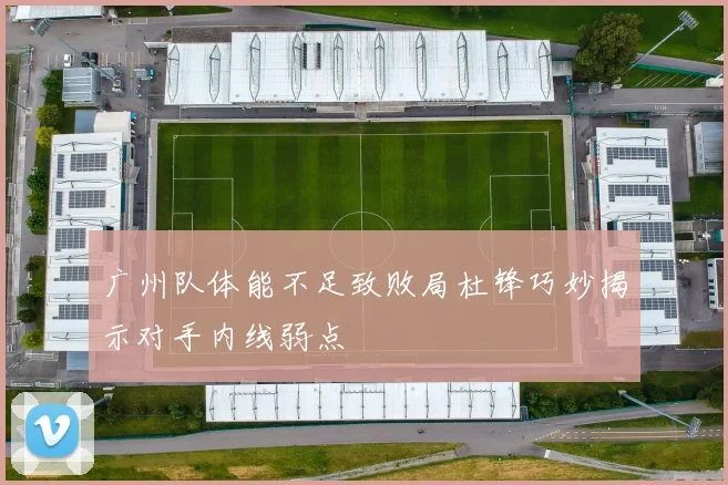 广州队体能不足致败局杜锋巧妙揭示对手内线弱点